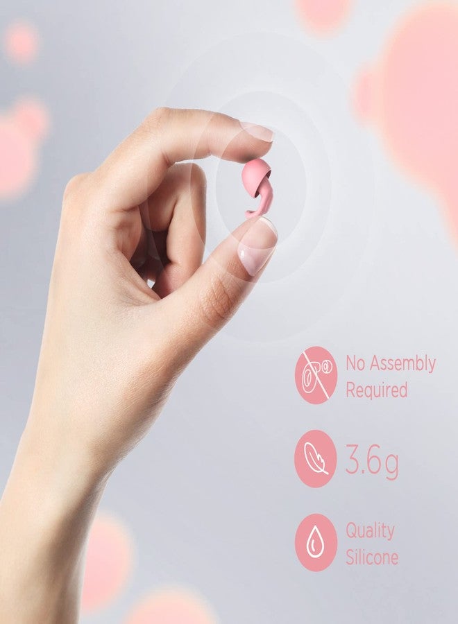 OEDOC Silicone Reusable Soft Comfortable Earplugs for Sleeping, Flights & Noise Sensitivity - 16 Ear Tips in XS/S/M/L, with 2 Travel Boxes - 33dB Noise Cancelling (Pink) - Image 3